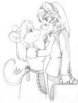  2014 apron clothing couple_(disambiguation) cute dress feline female female/female housewife mammal michele_light mouse necktie rodent romantic suit tiger 