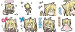  &gt;_&lt; 1girl :&gt; :d :o ahoge animal animal_ears bangs beamed_sixteenth_notes black_dress black_eyes blanket blonde_hair blush_stickers bug butterfly chibi closed_eyes closed_mouth crossed_arms dog_ears dog_girl dog_tail dress eighth_note eyebrows_visible_through_hair facing_away facing_viewer hair_between_eyes holding holding_leash insect leash long_hair looking_at_viewer maid maid_headdress musical_note open_mouth original parted_lips puffy_short_sleeves puffy_sleeves rinechun rinechun's_blonde_dog_girl short_sleeves smile standing standing_on_one_leg tail thighhighs thumbs_up tongue tongue_out translation_request white_legwear x_arms xd |_| 