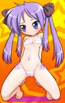  barefoot bikini blush breasts cameltoe hiiragi_kagami kagami_hiiragi lucky_star micro_bikini nipples sanuki_udon swimsuit tanuki_yousuke 