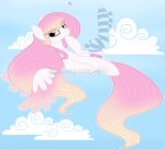  blush daybreak digital_media_(artwork) equine female friendship_is_magic hair horse mammal my_little_pony pegasus pony sky wings 