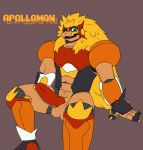  anthro apollomon apollomon_(character) digimon digital_media_(artwork) machine male nude penis robot solo 