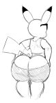  2017 anthro anthrofied big_booty_pikachu big_bulge big_butt bulge butt clothing eyewear fan_character huge_bulge huge_butt male mammal nintendo pikachu pok&eacute;mon pok&eacute;mon_(species) simple_background solo sssonic2 starykrow sunglasses thick_thighs tight_clothing undressing video_games white_background wide_hips 
