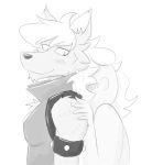  anthro blush canine doopcity duo hair human looking_back mammal pretty_cure simple_background smile wolf wolfrun 