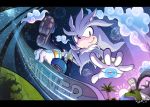  anthro boots clothing cloud english_text footwear gloves hedgehog icha-icha male mammal signature silver_the_hedgehog smile solo sonic_(series) text video_games 