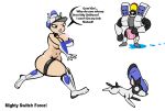  armor breasts canine corporal_gendarmor dog english_text female humanoid inverted_nipples lil_scooter56 machine mammal mighty_switch_force nipples not_furry nude patricia_wagon robot text thick_thighs ugly_twitching_dog video_games wayforward 
