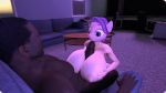  3d_(artwork) animated anthro anthrofied big_breasts big_penis breasts dark_skin digital_media_(artwork) female friendship_is_magic human human_on_anthro interspecies male male/female male_on_anthro mammal my_little_pony penis sex source_filmmaker spoiled_rich_(mlp) titfuck 