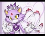  &lt;3 ann-jey blaze_the_cat blush cat choker clothed clothing feline female fluffy gem gloves looking_at_viewer mammal skimpy solo sonic_(series) surprise tattoo yellow_eyes 