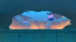  cloudy_sky commentary_request fateline_alpha flower flower_request highres no_humans original outdoors pavement petals puddle reflection scenery sky still_life sunset 