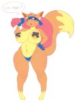 2018 3_toes absurd_res alpha_channel anthro areola big_breasts breasts canine clothing crossgender cuddlesong dora_the_explorer female fox fur gloves hand_on_hip hi_res mammal mask pasties simple_background solo standing swiper thick_thighs thong toes transparent_background underwear voluptuous wide_hips 