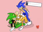  anal balls big_butt big_penis blush butt canine clothing cute erection fellatio fox male male/male mammal miles_prower oral penis precum scourge_the_hedgehog sex sonic_(series) sonic_the_hedgehog taillove_(artist) 