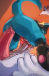 2018 anal anal_penetration anthro anus backsack balls butt cum cum_in_ass cum_in_hand cum_inside cum_on_hand cum_while_penetrated duo handjob knot legendary_pok&eacute;mon lucario lugia male male/male nintendo on_top orange_background penetration penis pok&eacute;mon pok&eacute;mon_(species) raised_tail reverse_cowgirl_position sex simple_background size_difference solo_focus supplesee video_games 