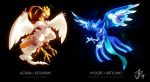  articuno character_name fusion gen_1_pokemon gen_3_pokemon gen_5_pokemon glowing josephine_(cat-meff) kyogre no_humans pokemon pokemon_(creature) reshiram 