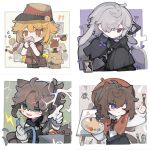  !? 4boys :t ahoge andrew_kreiss animal_ears art_brush bag beret black_capelet black_coat black_footwear black_gloves black_headwear black_pants blonde_hair blush border bow brown_bag brown_hair canvas_(object) capelet cat_ears cat_tail chain checkerboard_cookie chibi chinese_commentary closed_mouth coat collared_shirt colored_eyelashes commentary_request cookie covering_mouth cross cross_scar crying crying_with_eyes_open dog drill_hair drill_ponytail edgar_valden electricity envelope expressionless falling_petals fang flower flying_sweatdrops food gloves grave graveyard green_background green_eyes green_neckerchief grey_background grey_hair grey_shirt hair_between_eyes hair_bow hair_over_one_eye half-closed_eye hat highres holding holding_envelope holding_letter holding_paintbrush holding_palette holding_shovel hourglass identity_v iris_(flower) knees_up leaf letter lightning lightning_bolt_symbol long_coat long_sleeves lop_rabbit_ears luca_balsa male_focus maple_leaf medium_hair messy_hair multicolored_background multicolored_shirt multiple_boys neck_ribbon neckerchief one_eye_closed open_mouth orange_eyes outside_border paint_tube paintbrush palette_(object) pants paper pencil petals pointing pointing_at_viewer ponytail purple_background purple_flower rabbit_ears red_bow red_capelet red_eyes red_headwear red_ribbon red_shirt ribbon satchel scar scar_on_cheek scar_on_face scar_on_nose shirt short_hair short_sleeves shoulder_bag shovel simple_background single_tear sitting skin_fang smile sparks squiggle stitched_mouth stitches striped striped_shirt suspenders symbol-shaped_pupils tail tears tombstone top_hat victor_grantz wax_seal white_background white_border white_gloves white_shirt wick_(identity_v) wire x-shaped_pupils zao_li_(alilililioxo) 