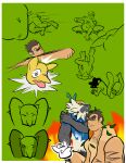 absurd_res angry bodily_fluids body_swap comic crouching cum cum_covered donkey_punching falling fan_character feral flaccid forced generation_1_pokemon genital_fluids genitals glowing glowing_eyes group hi_res holding_head human humanoid humor hypno_(pokemon) interrupted interspecies kinkykeroro leaves_on_body lemur looking_down male male/male mammal messy nintendo passimain penis pokemon pokemon_(species) pokephilia primate punch revenge ruffed_lemur shiny_pokemon snarling strepsirrhine trio