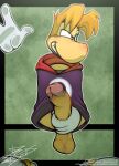 absurd_res anthro balls foreskin genitals hi_res holding_penis humanoid_genitalia humanoid_penis male penis raccoondouglas rayman rayman_(series) raypeople_(rayman) solo ubisoft