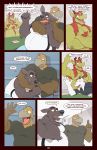  2018 angry anti_dev avian bird chet_(anti_dev) clothed clothing comic dialogue digital_media_(artwork) dragon fight gunnar&#039;s_dad kangaroo knife lars_(anti_dev) male mammal marsupial musclegut partially_clothed sabbath topless weapon yelling 