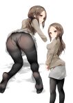  chen_bin karakai_jouzu_no_takagi-san pantsu pantyhose skirt_lift takagi-san thighhighs 