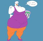 anatid anseriform anthro avian big_breasts big_butt bird blue_eyes breasts butt chubby_belly chubby_cheeks clothing daisy_duck disney dress duck eyeshadow feathers female footwear fun_paste hi_res huge_breasts huge_butt huge_thighs makeup orange_legs overweight overweight_female pink_eyeshadow purple_clothing purple_dress purple_footwear purple_shoes shoes skeletaleagle16 solo thick_thighs white_body white_feathers