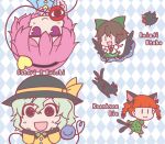 :3 :d =d animal animal_ears bangs bird bird_wings black_eyes black_wings blunt_bangs bow braid brown_hair c: cape cat cat_ears cat_tail character_name chibi closed_eyes closed_mouth commentary dress extra_ears full_body green_bow green_hair hair_between_eyes hair_bow hairband hand_up hands_up hat heart kaenbyou_rin kaenbyou_rin_(cat) komeiji_koishi komeiji_satori long_hair long_sleeves looking_at_viewer multiple_girls multiple_tails nekomata noai_nioshi open_mouth outstretched_arms pink_hair pointy_ears puffy_short_sleeves puffy_sleeves purple_eyes red_eyes reiuji_utsuho reiuji_utsuho_(bird) shirt short_hair short_sleeves skirt slit_pupils smile starry_sky_print tail third_eye touhou twin_braids two_tails upper_body upside-down walking wings |_| 
