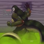 big_breasts big_butt breasts butt elementaldraws female huge_breasts huge_butt humanoid reptile scalie scp-682 scp_foundation solo