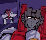 aircraft cellphone cybertronian decepticon electronics glowing glowing_eyes hasbro humanoid living_machine machine male not_furry phone red_eyes robot selfie solo starscream stormkinght takara_tomy transformers wings