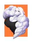 abs absurd_res anthro big_breasts big_muscles boss_monster_(undertale) bovid breasts female flexing hi_res lolitiaowo mammal muscular muscular_anthro muscular_female solo toriel undertale_(series) vein veiny_muscles