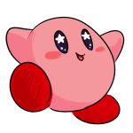  2018 alien ambiguous_gender blush kirby kirby_(series) nintendo nishi not_furry simple_background solo video_games waddling_head white_background 