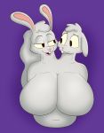  2_heads anthro big_breasts breasts brother conjoined digital_media_(artwork) duo female lagomorph male mammal multi_head rabbit siamese_twins sibling sister stuck_together theyton twins 