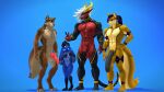 3d_(artwork) absurd_res anthro canid canine canis digital_media_(artwork) domi_(domibun) domibun dragon dransvitry duncan_(strahinium) female group hi_res lagomorph leporid male mammal mythological_creature mythological_scalie mythology rabbit scalie source_filmmaker tim_(ssjtim) wolf