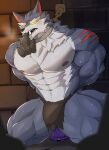 abs anal anal_juice anal_penetration anatake anthro anthro_penetrated areola barazoku barely_visible_sex_toy big_muscles big_pecs bodily_fluids bottomwear canid canine canis chain chained cheek_tuft clothed clothing disembodied_hand duo eye_scar facial_scar facial_tuft forced genital_fluids hi_res huge_muscles huge_pecs huge_thighs league_of_legends loincloth loincloth_only male male_penetrated mammal manly muscular muscular_anthro muscular_arms muscular_legs muscular_male muscular_thighs neck_tuft object_in_ass offscreen_penetration pecs penetration rape riot_games scar scar_on_shoulder sex_toy sex_toy_in_ass sex_toy_insertion sharp_fangs sharp_teeth slave sweat teeth thick_arms thick_thighs topless tuft warwick_(lol) wolf