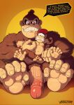 age_difference balls bodily_fluids body_hair clothing crying diddy_kong donkey_kong_(character) donkey_kong_(series) drooling feet foreskin genitals hairy_balls hat hat_only headgear headgear_only headwear headwear_only hi_res male monkey_feet mostly_nude nephew_(lore) nintendo nipple_fetish nipple_pinch nipple_play nipples penis pinch pubes saliva size_difference tears uncle_(lore) uncle_and_nephew_(lore) vein veiny_penis voidlesky