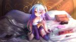  bed no_game_no_life shiro_(no_game_no_life) signed tagme_(artist) 