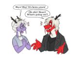  2018 anthro artbeta dialogue digital_media_(artwork) dragon duo eastern_dragon female flesh_whiskers heart_a._chicago male male/female simple_background styx_y._renegade 