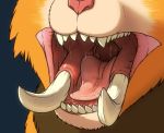  fur gnar_(lol) league_of_legends male mouth_shot open_mouth riot_games saliva solo teeth that_kei_guy tongue video_games yordle 