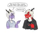  2018 anthro artbeta dialogue digital_media_(artwork) dragon duo eastern_dragon female flesh_whiskers heart_a._chicago male male/female simple_background styx_y._renegade 