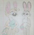  angel_(lady_and_the_tramp) anthro basket canine clothing disney dog easter holidays invalid_tag judy_hopps lady_and_the_tramp lagomorph mammal panties rabbit scamp4553 shirt tank_top underwear zootopia 