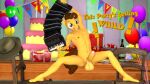  16:9 2024 3d_(artwork) 5_fingers accordion alcohol anthro anthrofied areola balloon balls beverage big_balls birthday_cake birthday_party brown_hair brown_tail cake chair champagne cheese_sandwich_(mlp) clothing dessert detailed_background dialogue digital_media_(artwork) earth_pony english_text equid equine erection feet fingers fluffy fluffy_tail food friendship_is_magic fur furniture genitals gift green_eyes hair hasbro hat headgear headwear hi_res horse humanoid_genitalia humanoid_penis inflatable inside long_tail looking_at_viewer male mammal musical_instrument my_little_pony nipples nude party_hat penis pony short_hair smile solo tail talking_to_viewer text that1guy toes vein veiny_penis widescreen yellow_body yellow_fur 