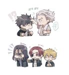  5boys alou_pkmn black_hair blonde_hair brown_hair chibi collared_shirt earrings eyepatch hair_between_eyes hayato_suou highres jewelry multiple_boys nirei_akihiko open_mouth sakura_haruka_(wind_breaker) shirt short_hair smile sugishita_kyoutarou umemiya_hajime undershirt v-shaped_eyebrows white_hair white_shirt wind_breaker_(nii_satoru) 