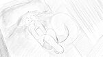 16:9 animal_crossing anthro bed biped clothed clothing dragonweirdo electronics fur furniture hi_res holding_object holding_phone lying male mammal marshal_(animal_crossing) monochrome nintendo on_back on_bed phone rodent sciurid solo tail tree_squirrel widescreen
