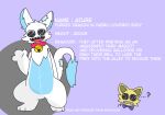  2024 3_claws 3_fingers 3_toes ambiguous_anthro ambiguous_gender animate_inanimate anthro azure_(flufpan) bell bell_collar belly big_eyes big_pupils biped blue_belly blue_body blue_countershading blue_fur blue_inner_ear blue_tail_tuft character_description character_name cheek_tuft chest_tuft clawed_fingers claws collar collar_only countershade_torso countershading delibas_(misoden) digital_drawing_(artwork) digital_media_(artwork) dragon duo ears_up ellipsis english_description english_text facial_tuft featureless_chest feet felid feline felis fingers flufpan front_view full-length_portrait fur furred_dragon furred_scalie gesture head_tuft hi_res jingle_bell jingle_bell_collar living_clothing looking_at_viewer mammal measurements model_sheet monotone_arms monotone_face monotone_feet monotone_hands monotone_legs multicolored_body multicolored_fur mythological_creature mythological_scalie mythology noseless nude open_mouth open_smile patch_(fabric) pink_background portrait pupils questioning_ellipsis red_collar scalie seam_(sewing) simple_background smile smiling_at_viewer solo_focus standing tail tail_tuft tapering_tail teeth text toes tongue toony tuft two_tone_body two_tone_fur waving waving_at_viewer white_arms white_body white_ears white_face white_feet white_fur white_hands white_legs white_tail wide_smile 