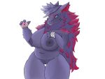  big_breasts breasts fakemon female generation_5_pokemon lexinarts nintendo pokemon pokemon_(species) solo thick_thighs zoroark 