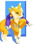 absurd_res anthro bandai_namco banne breasts digimon digimon_(species) female hi_res renamon solo wide_hips