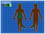 5_fingers absurd_res ambiguous_gender anthro brown_body brown_fur canid canine canis fingers fur green_body green_fur hi_res mammal martin_shep model_sheet neenk solo wolf 