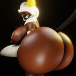  absurd_res adri164 animal_humanoid arc_system_works areola big_breasts big_butt blazblue breasts brown_areola butt cat_humanoid curvy_female curvy_figure dark_areola dark_body dark_skin felid felid_humanoid feline feline_humanoid female hi_res humanoid kaka_(blazblue) looking_at_viewer mammal mammal_humanoid overweight overweight_female sharp_teeth smile solo tail taokaka teeth thick_thighs wide_hips 