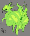  absurd_res anthro anthrofied anus big_butt bodily_fluids butt genitals hi_res horror_(nuclear_throne) male monster nuclear_throne penis redactedinlight solo sweat sweaty_butt 