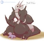  2018 3_toes absurd_res aggron anthro anus big_breasts big_butt big_dom_small_sub breasts butt claws domination female female_domination hi_res hot_dogging huge_breasts huge_butt interspecies larger_female looking_back machop male nintendo pok&eacute;mon pok&eacute;mon_(species) size_difference smaller_male thick_thighs toes video_games voluptuous zp92 