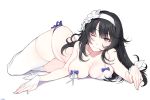  ;) bare_arms bare_shoulders bikini black_hair blue_ribbon blush breast_press breasts bridal_gauntlets cleavage closed_mouth collarbone eyebrows_visible_through_hair flower girls_frontline hair_flower hair_ornament hairband head_tilt ia_(ias1010) large_breasts long_hair lying navel on_side one_eye_closed qbz-95_(girls_frontline) ribbon side-tie_bikini simple_background skindentation smile solo swimsuit thighhighs thighs tsurime twisted_torso untied untied_bikini very_long_hair white_background white_hairband white_legwear white_ribbon wrist_ribbon 
