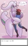  &lt;3 anthro big_breasts blush breasts cobat dialogue dragon female gastropod goodra hug human male mammal nintendo nipples nude pok&eacute;mon pok&eacute;mon_(species) size_difference slime trainer video_games voluptuous 