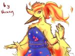  anthro avian clothing fuega_(velociripper) invalid_tag japanese_clothing kimono legendary_pok&eacute;mon moltres nintendo pok&eacute;mon pok&eacute;mon_(species) verelin video_games 