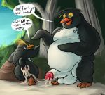  after_sex avian balls big_z bird cody_maverick cum cum_in_ass cum_inside duo male male/male overweight penguin penis surf&#039;s_up uniparasite 
